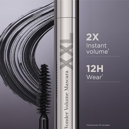 Clarins Wonder Volume XXL Mascara 0.3 Fl Oz - Lengthening & Volumizing, Smudge-Proof, 12H Hold
