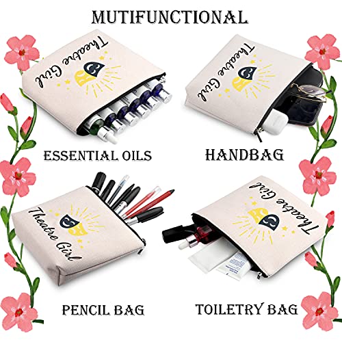 WCGXKO Theatre Girl Zipper Makeup Bag Musical Lover Theatre Nerd (Theatre)