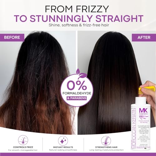 Moroccan Keratin Hair Treatment 120ml - Formaldehyde-Free Smoothing & Straightening