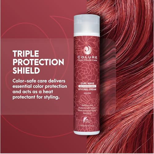 Curl Wave Styling Cream - Anti-Frizz, Humidity Resistant, Heat Protection for Curly Hair