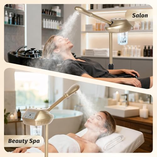 Facial Steamer Professional on Wheels - Champagne Gold, Small Model FST-04