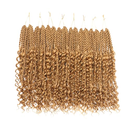 FIRSTCYH HAIR Senegalese Twist Crochet Hair 24 Inch 8 Packs #27 - Curly Ends, Easy Install