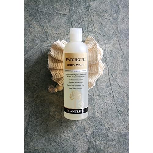 Plantlife Patchouli Body Wash and Patchouli Bar Soap - Formulated for Soft and Silky Skin - Made in California