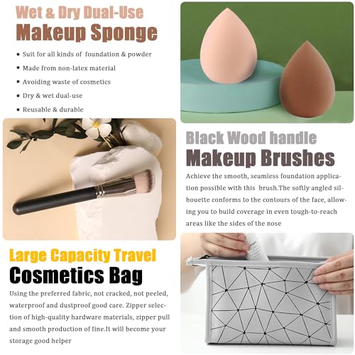NUIBO Nude All-in-One Makeup Kit for Women - Full Face & Eye Makeup Set