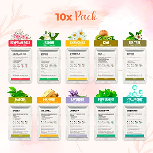BRÜUN 10T Classic Kit Peel-Off Jelly Mask Premium Modeling Rubber Mask Set