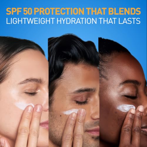 CeraVe Face Moisturizer Set with SPF 50 & Night Hydrating Lotion – Oil-Free, Hyaluronic Acid & Niacinamide