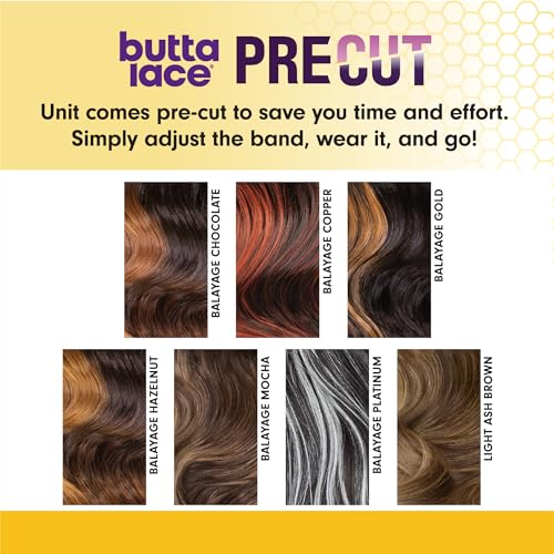 Sensationnel Butta Lace Precut Wig-Unit 3 Balayage Copper - Glueless Synthetic Hair