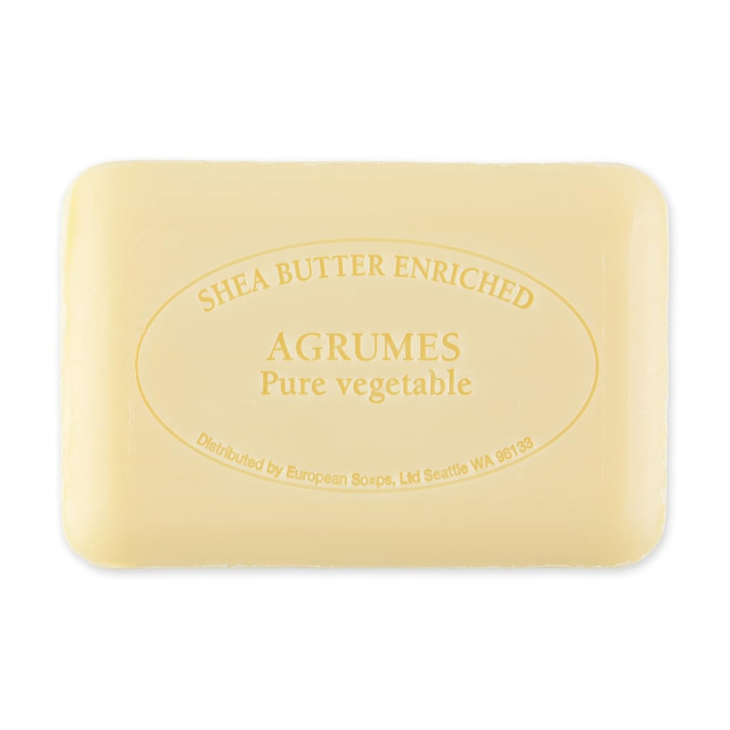 Pre de Provence Starflower Soap Bar - Organic Shea Butter, Quad Milled, 8.8 oz Natural French Skincare