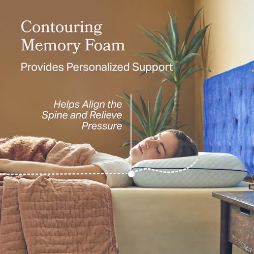 King Size Cooling Gel Memory Foam Pillows Set of 2 – Ventilated Support for Side & Back Sleepers
