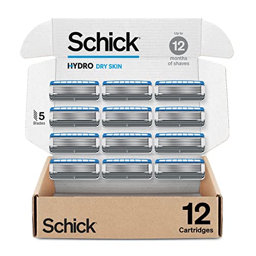 Men's 12-Pack Schick Hydro Advanced Hydration 5-Blade Razor Refills - Compatible with Hydro Handles