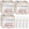 Pumpkin Flower Lip Balm Set - Fall Party Favors for Baby Shower & Halloween
