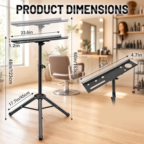 Adjustable Stainless Steel Braiding Rack for Hair Extensions & Salon Use