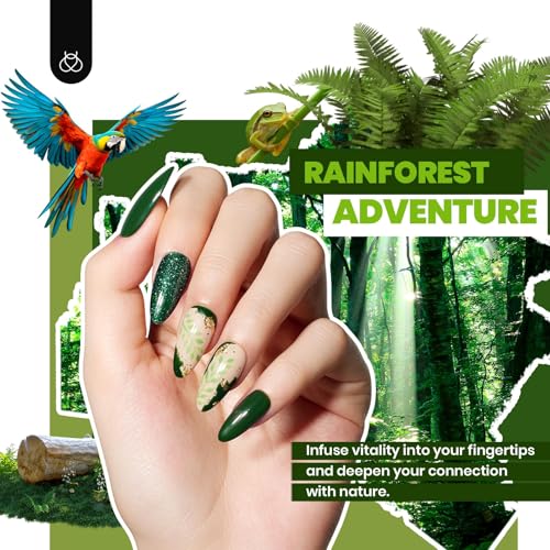 Travel Diary Beetles Gel Nail Polish Set - 53PCS Brown Green Blue & USPs
