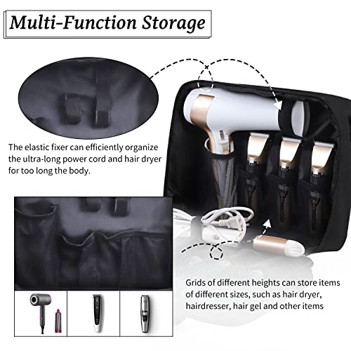 Hair Dryer Bag Barber Carrying Case Barber Tool Bag Hairstylist Traveling Case Hairdressing Tool Storage Case Cosmetology Organize Hair Salon Equipment Blow Dryer