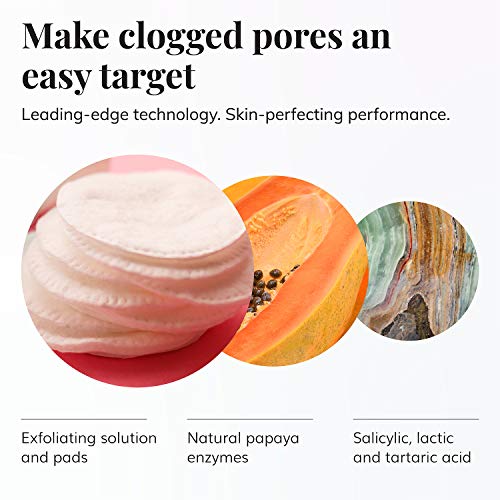 Vita-C Clear Skin Exfoliating Pads - Glycolic Acid & Vitamin C, 30 Count