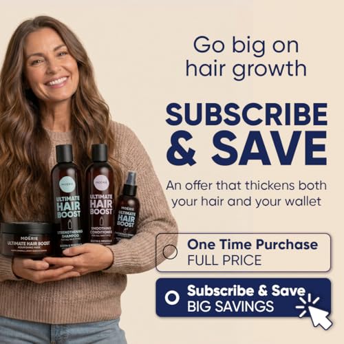 Moerie Hair Growth Set with Biotin & Rosemary – Shampoo, Conditioner, Mask & Spray – 4 Items (Single Set)