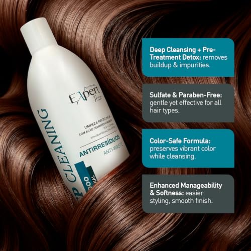 Sulfate-Free Hair Detox Shampoo 1L for All Hair Types - Expert Anti-Residue
