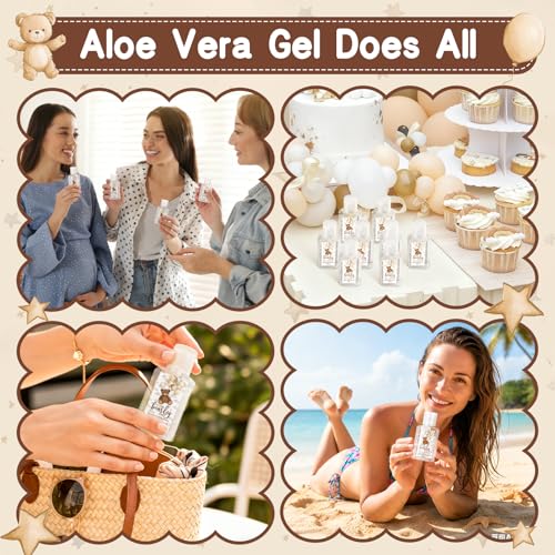 30 Pcs Baby Shower Party Favors - Bear Theme Aloe Vera Gels - Mini Gifts