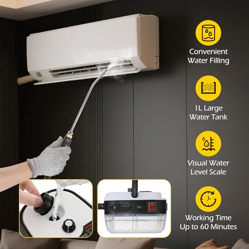 2500W Handheld Steam Cleaner for Auto Detailing & Multi-Surface Cleaning