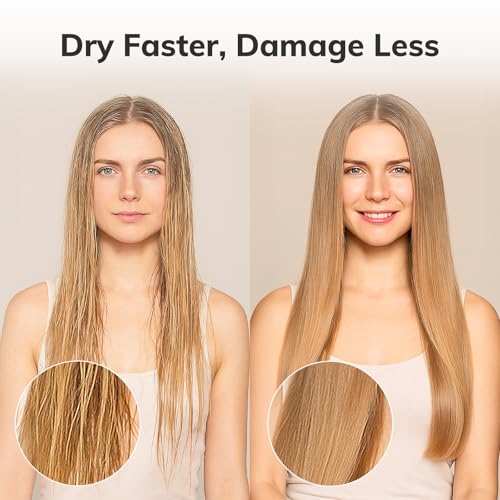 Nano Ceramic Ionic Round Hair Brush Set 1.7 & 2 Inch - 2 Pack for Styling & Straightening