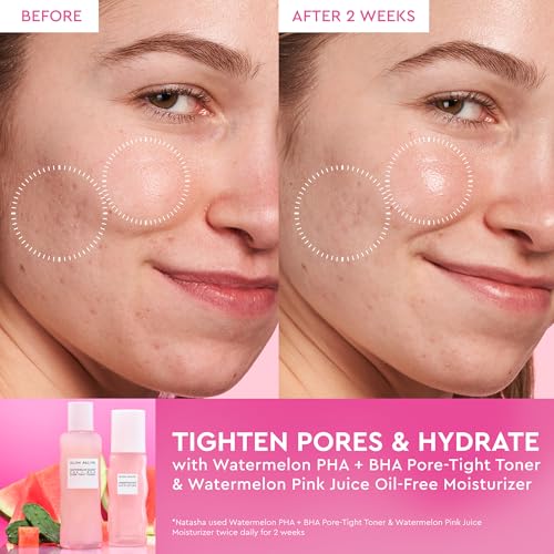 Travel Size Pink Juice Water Gel Moisturizer for Oily Skin - Hyaluronic Acid, Korean Glass Skin Care, 0.84oz