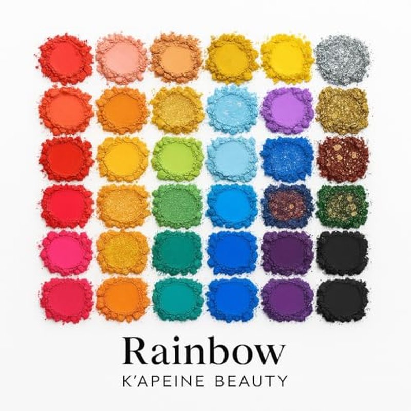 K'APEINE Colorful Eyeshadow Palette, 40Colors Makeup Eyeshadow Matte Metallic Shimmer Pearl Glitter Eye Shadow Rainbow Color Makeup Kit for Women Girls