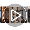Rectangular 36 Bottle Wall Mounted Wine Rack - Modular Hanging Storage Set - Black Metal