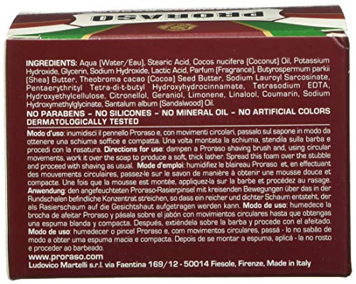 Proraso Nourishing Shaving Soap - 5.2 Oz Pack of 2 for Thick Beards & Sensitive Skin