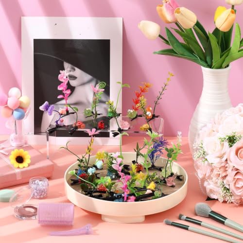 100 Pcs Rave Animal Hair Clips - Festival Sprout Hair Accessories Set - Colorful Party Clips - Animal & Plant Theme
