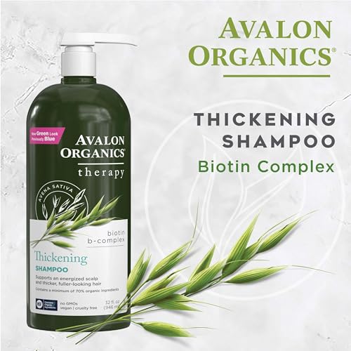 Biotin Thickening Shampoo 32 oz for Fuller Hair - Avalon Organics