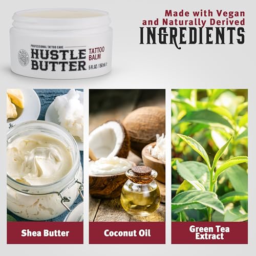 Hustle Butter Tattoo Aftercare Balm 5oz 2-Pack + Tattoo Soap Set