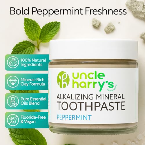Peppermint Remineralizing Toothpaste - 3 Ounce Pack of 2, Natural Whitening & Fresh Breath