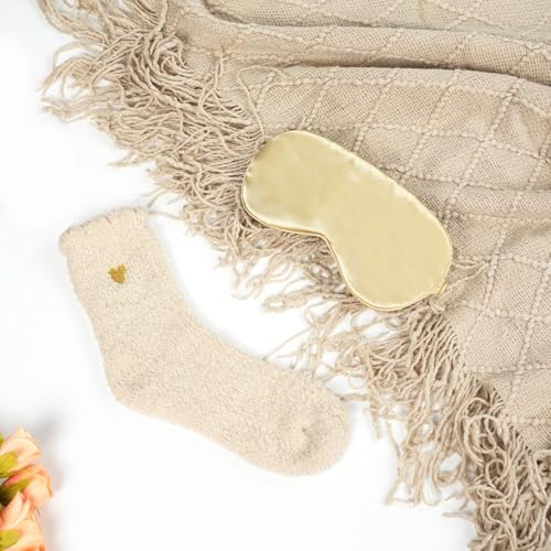 Self-Care Gift Basket for Women - Relaxation & Wellness Set with Candle, Bath Salts, Socks