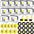 Softball Makeup Bags - Set of 36 Softball Team Gifts for Women - Yellow