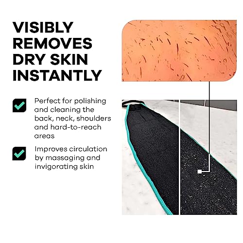 Dermasuri Deep Exfoliating Body & Back Scrub Mitt Bundle - Spa-Quality Skin Care