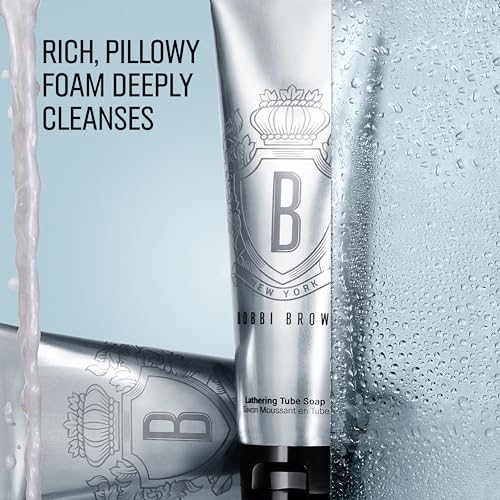 Bobbi Brown Lathering Tube Soap | Cream-to-Foam, Moisture-Boosting Cleanser | Plant-Derived, Makeup-Removing Cleansing Technology, 4.2 Ounce