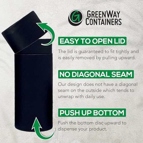 GreenWay 2.5oz Kraft Paper Deodorant Tubes - Pack of 25 Brown Refillable Containers