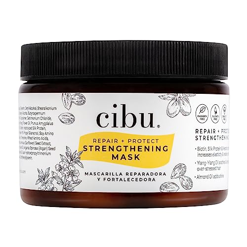 Hydrating Hair Mask for Damaged Hair with Keratin & Almond Oil - 12oz
