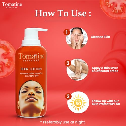 Tomatine Lightening Body Lotion 400ml - Formulate to Hydrate and Moistures Skin, Lightening Properties
