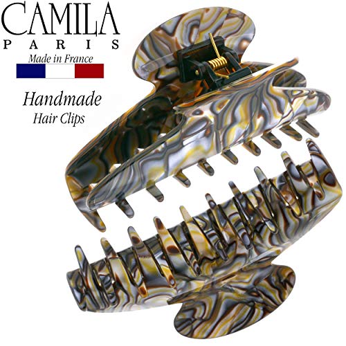 Camila Paris Onyx 4.25-inch French Hair Claw Clip for Thick & Curly Hair