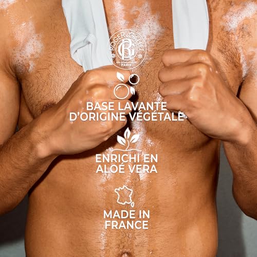 ROGER & GALLET | Cologne Twist Bath & Shower Gel | Fresh Citrus & Aromatic Herbal Scented Mens Shower Gel (6.6 oz)