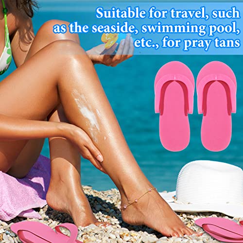 Janmercy 90 Pcs Pedicure Foam Disposable Slippers for Guests - Multi-Color