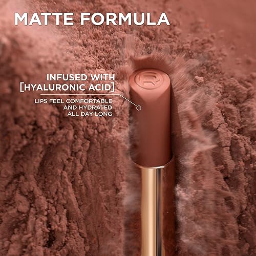 L'Oreal Paris Colour Riche Intense Volume Matte Lipstick, Lip Makeup Infused with Hyaluronic Acid for up to 16HR Wear, Worth It, 0.06 Oz