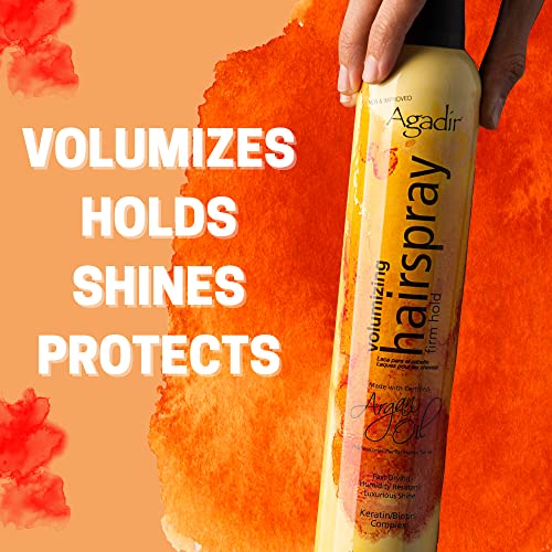 Agadir Volumizing Firm Hold Hair Spray - 10.5 oz, Humidity Resistant