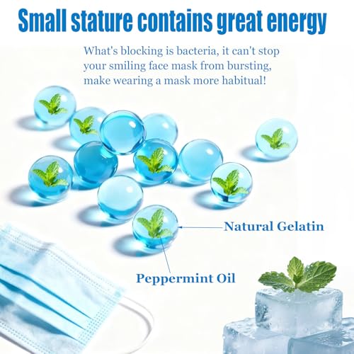 Mint-Infused Air Freshening Beads for Masks & Personal Spaces - 400pcs - Cool Menthol Scent - Variation of THIS listing 400