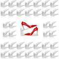 36-Pack Clear Shoe Slot Organizer - Space Saving Shoe Stacker for Closet Storage