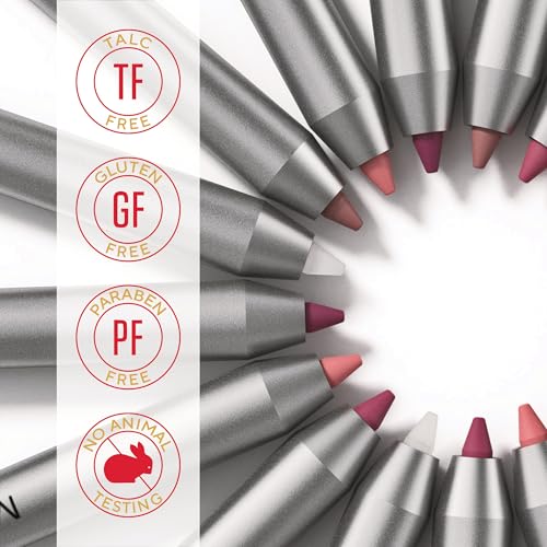 Mirabella Flirty Lip Definer & Lip Pencil - Retractable, Long-Lasting & Moisturizing with Vitamins C & E