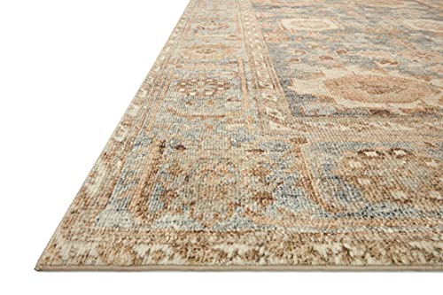Loloi Margot Ocean/Spice 2'6" x 11'6" Runner Rug - Vintage Moroccan Style