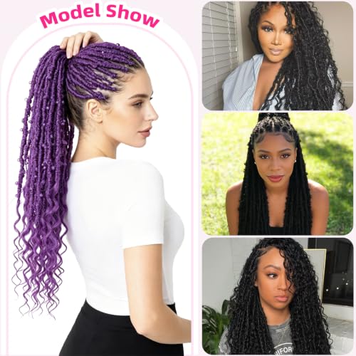 24 Inch Butterfly Locs Crochet Hair - Goddess Locs Synthetic Hair 6 Packs