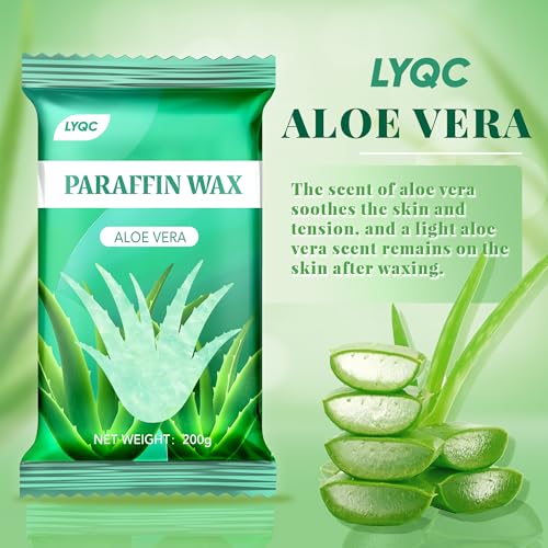Aloe Vera Paraffin Wax Refill 10 Pack for Hand & Foot Moisturizing Spa Treatment